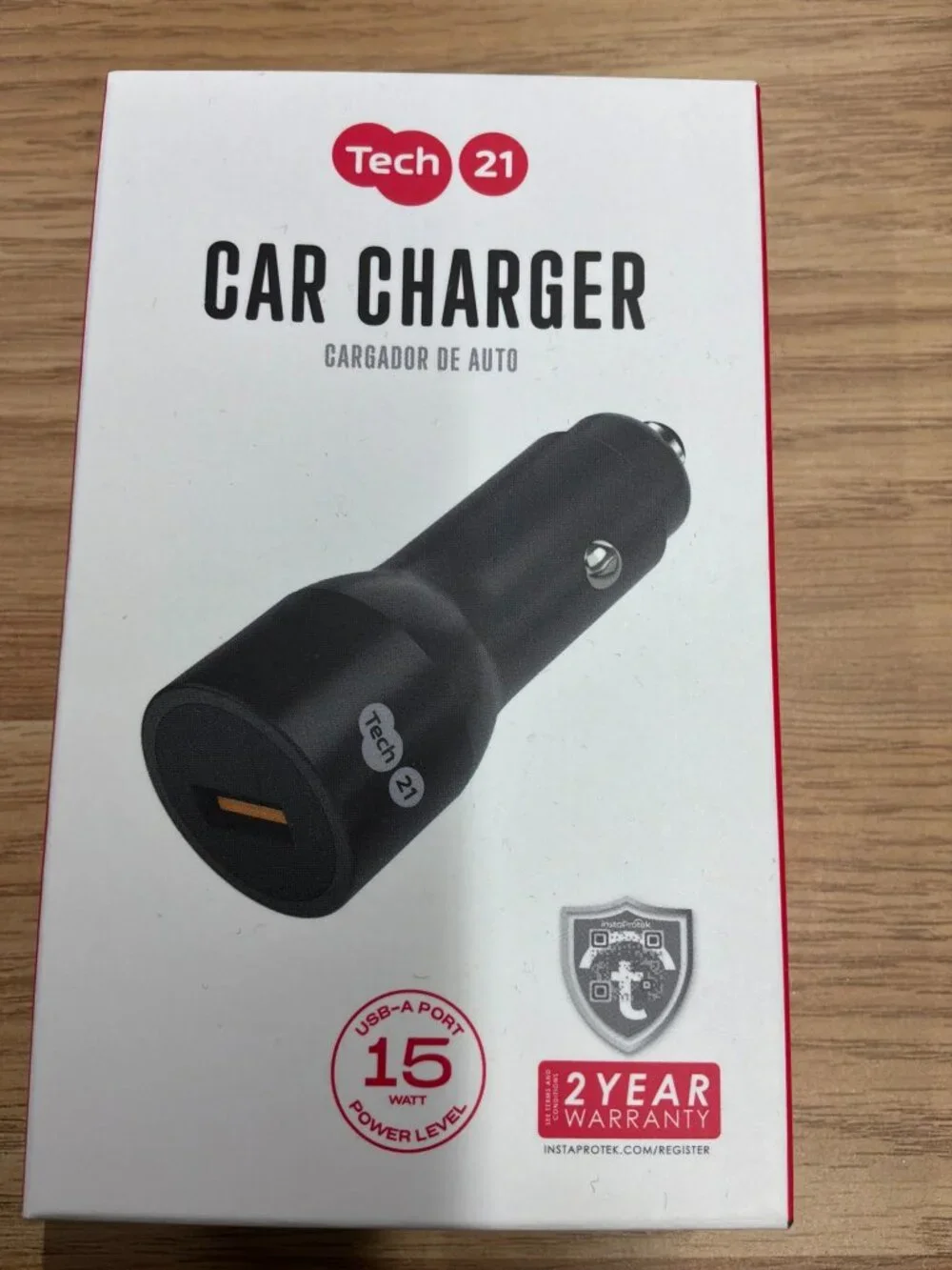 Tech21 Car Charger 15W USB-A Port Fast Charging New